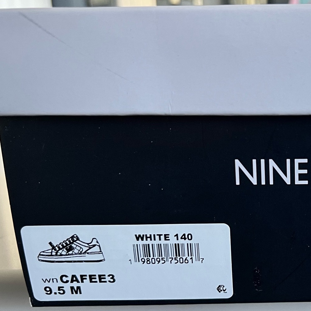 Nine West White/Gold Sneakers - Picture 2 of 7